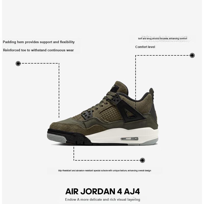 Новые Jordan 4 Retro SE 'Craft Medium Olive' GS