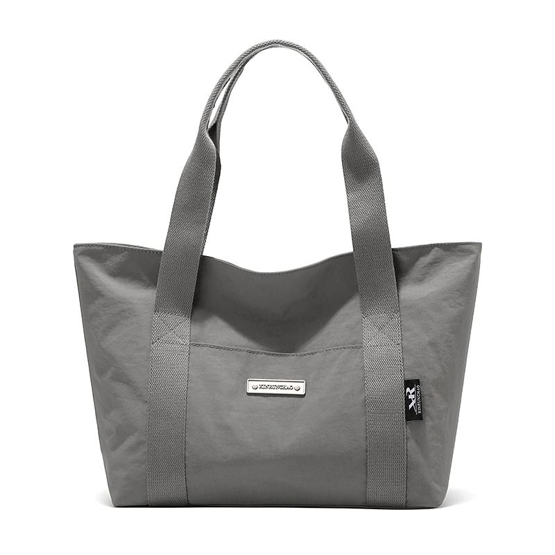 Women Nylon Tote Bag Large Capacity Casual Shoulder Handbag with Pocket