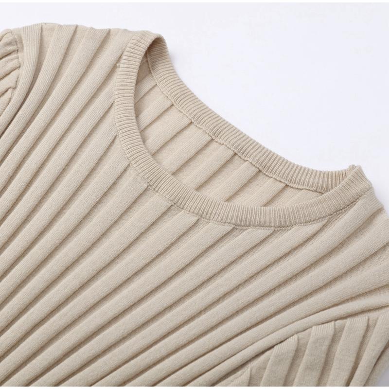 Сплошное цветное вязаное платье с круглым вырезом и длинными рукавами, женское плиссированное тонкое белое длинное платье, женская офисная уличная одежда, Vestido