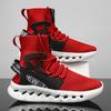 Street Style High Top Sneakers Men Fashion Casual Red Platform Sneakers Men Original Knit Breathable Outdoor Men's Sports Shoes