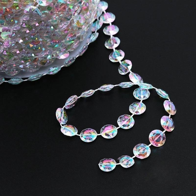 196.85 Inch  Artificial Imitation Pearl Beads Chain Garland Flowers for Wedding Bridal Bouquet Flower Decoration Wedding Party Jewelry Making