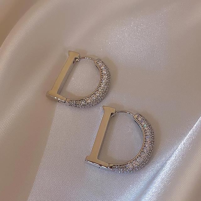 Серьги-замки с квадратным креплением, простого дизайна, 14 карат, настоящее золото, изысканные женские серьги с инкрустацией из меди и циркония, ювелирные изделия