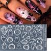 Xiaomi Pumpkin Ghost 3D Nail Charms Silicone Nail Mold Cute Cartoon Halloween Nail Art Molds Nail Jewelry Making Manicure Decorations