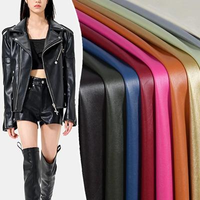50*140 м матовая искусственная кожа ткань стрейч имитация овчины мягкая полиуретановая ткань DIY швейная куртка мотоцикла одежда материал