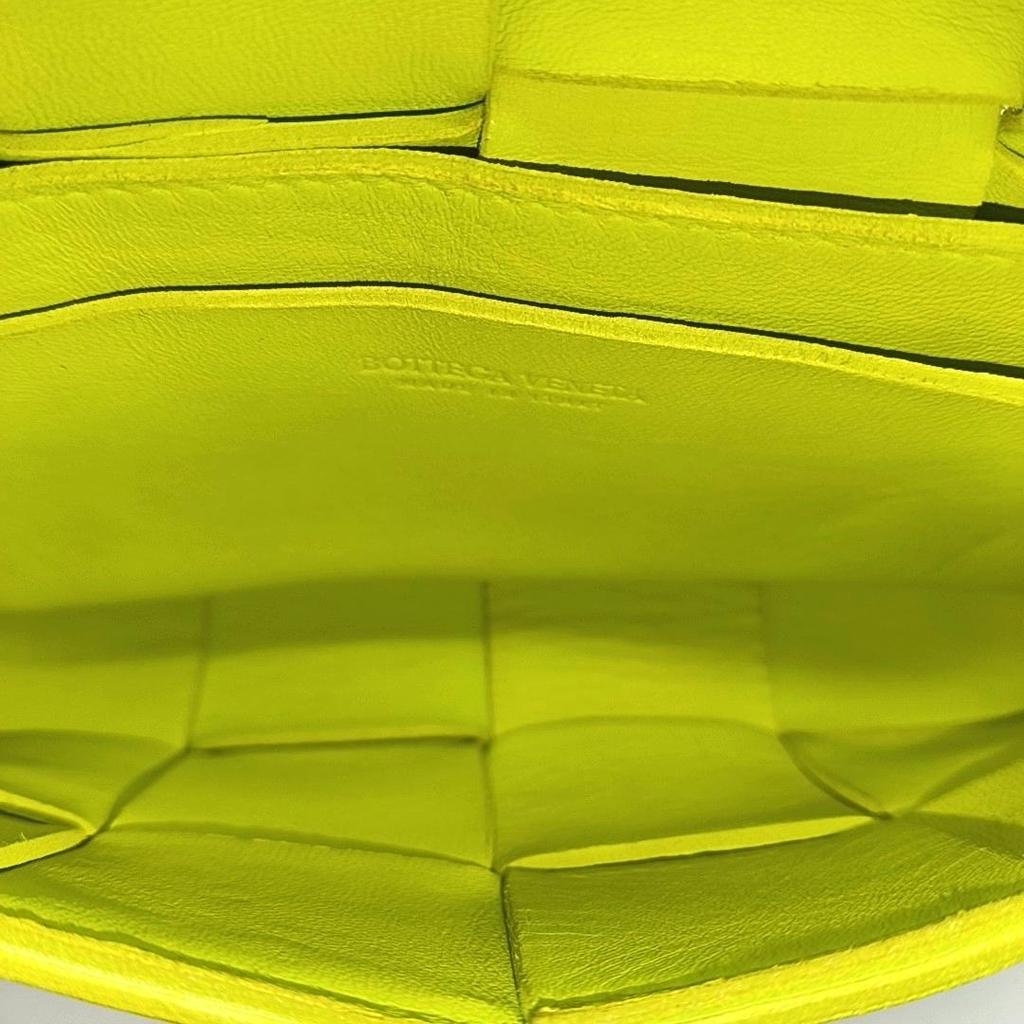[Pre-Owned] Bottega Veneta Belt Cassette Bag 'Acid Kiwi/Silver' - Very Good #UGQW9