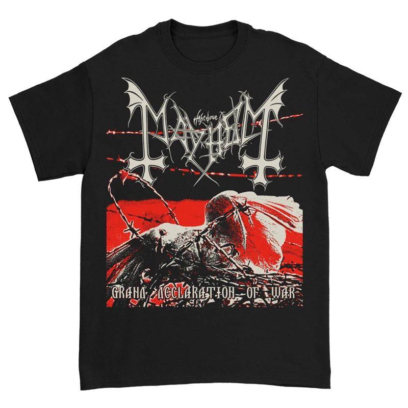 Black Metal Rock American Retro Punk Street Fashion Unisexs Tshirt 100 Cotton Print Suitable For Both Unisex And Unisex