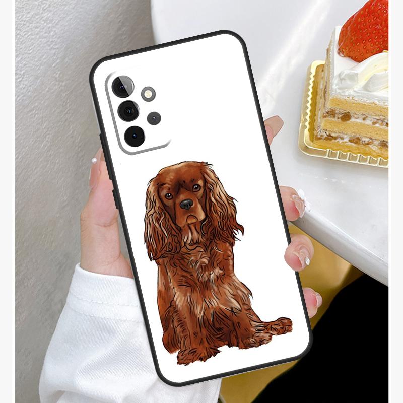 Чехол Кавалер-кинг-чарльз-спаниель Для Samsung Galaxy A53 A33 A23 A13 A15 A25 A35 A55 A54 A34 A14 A51 A12 A32 A52 Обложка