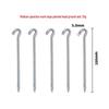 Outdoor Camping Tent Stakes: Semi-Circular Arc Iron Ground Nails for Grass