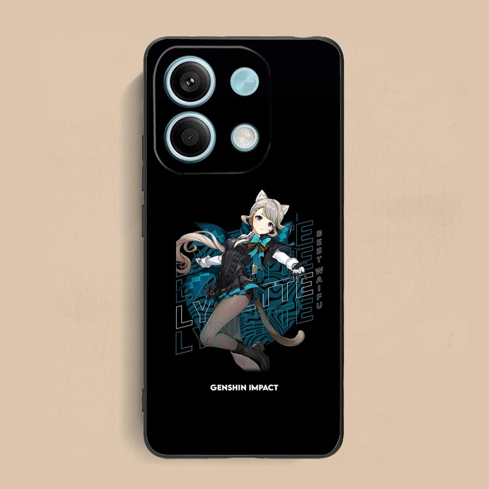 Игровой чехол GI Lynette Матовый ТПУ для мобильного телефона Xiaomi Redmi 15 14 13 12 A5 3 2 1 C Plus 4G 5G Цветная печать