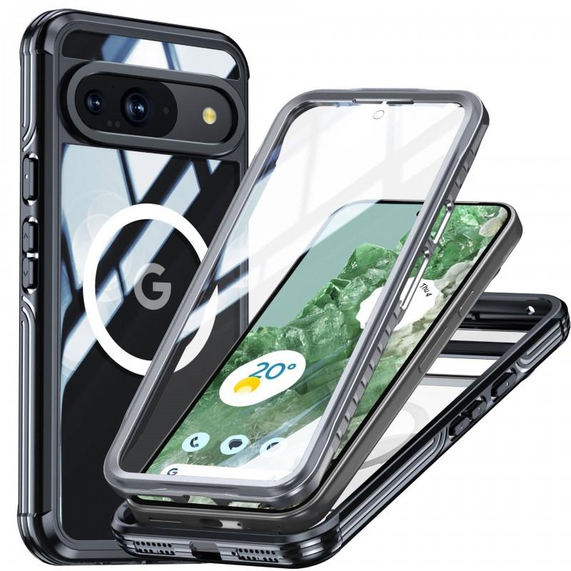 TPU Full Cover Phone Case Google Pixel 9 Pro XL Shockproof Dustproof Scratch Resistant With Magnetic Design