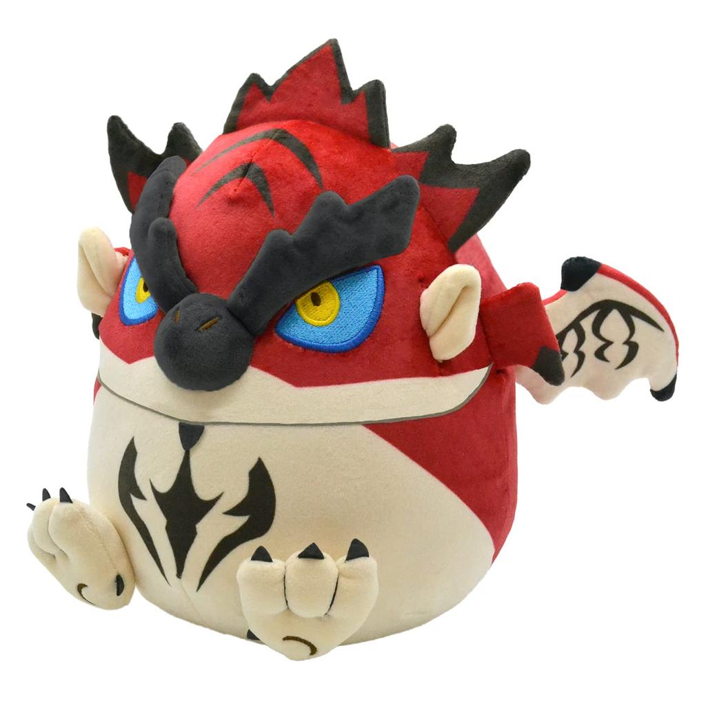 Capcom Monster Hunter Fluffy Plush H200 x W190 x Made of Polyester Toy, Rathalos, Approx. D220mm,