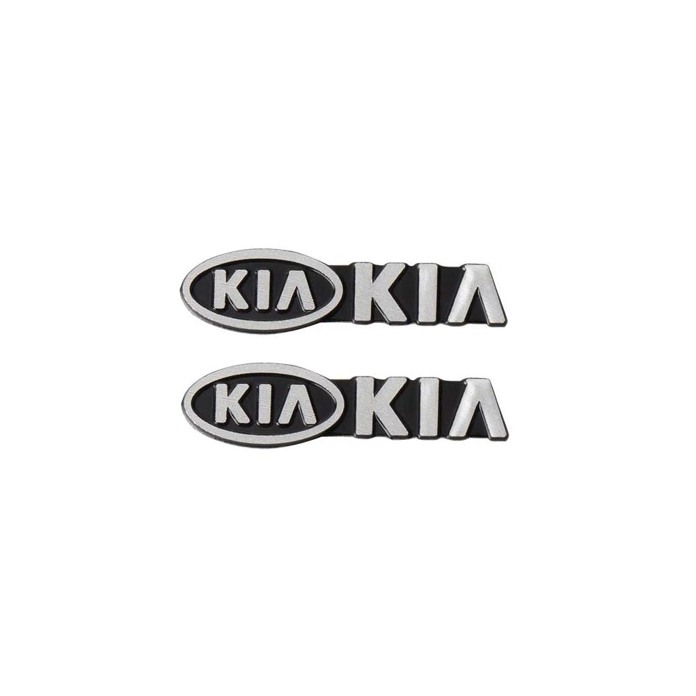 2/4Pcs Car Aluminum Emblem Audio Speaker Badge Sticker For KIA Sportage Ceed Sorento Cerato Optima Picanto Rio Soul K5 K3 K2 MP2
