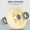 Qicheng 5-inch White Nylon Caster Wheel