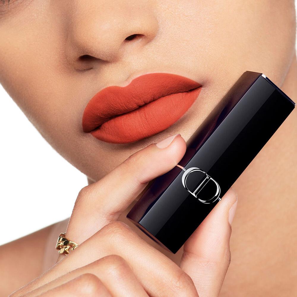 Dior Rouge Dior 314 Матовая помада Velvet Matte, Теплый терракотово-оранжевый Стойкая помада 3,5 г