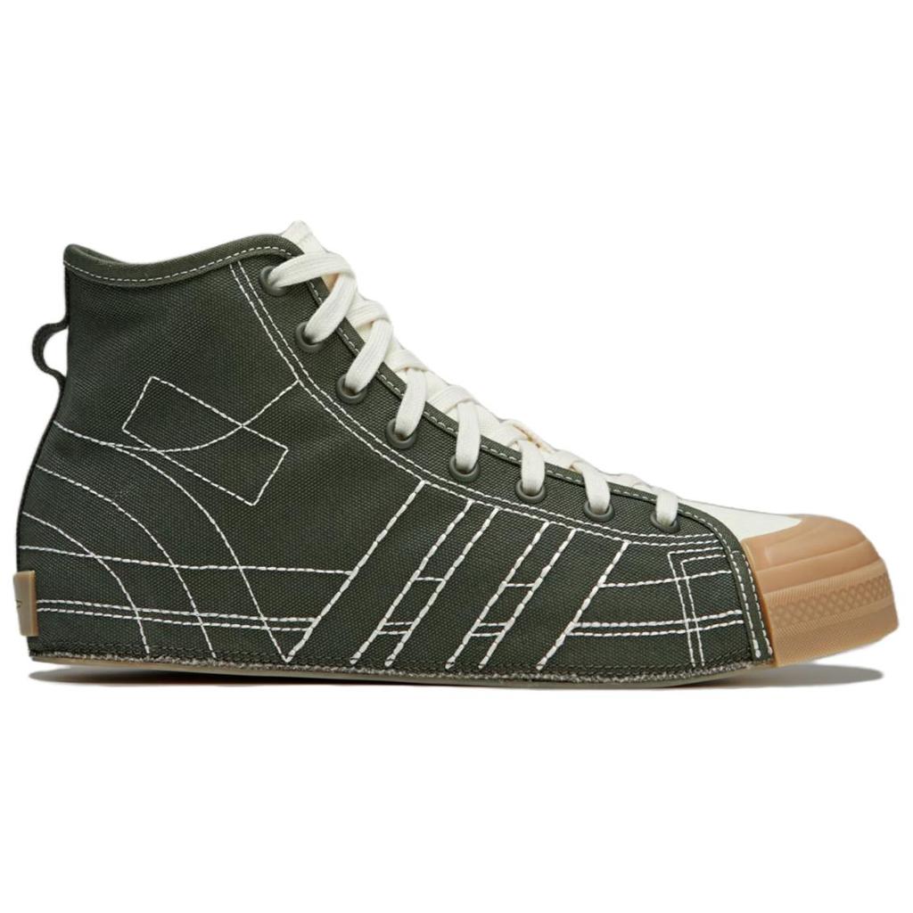 adidas Y 3 Nizza Hi Night Cargo Белые Кроссовки с Кремовой Подошвой JH8919