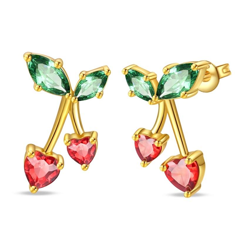 100% 925 Silver Chameleon Dragonfly Butterfly Earrings Golden Koi Ladybug Earrings For Women Fashion S925 Party Jewelry