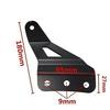 1 Pair Car Upper Bar Mounting Brackets Kits Compatible For Off-road Roof Led Light Strip Bracket