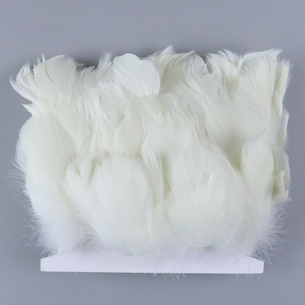 Средний плавучий край ткани 8-10 см, реквизит для сценической съемки, многоцветное гусиное перо 