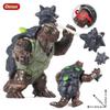 Oenux Original Savage Dinosaurs Myth Dragon Animals Model Fire Bull Octopus Monster Crab Action Figures Kids Collection Toy Gift