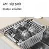 TLXT 2-in-1 Stainless Steel Over-Sink Drain Basket