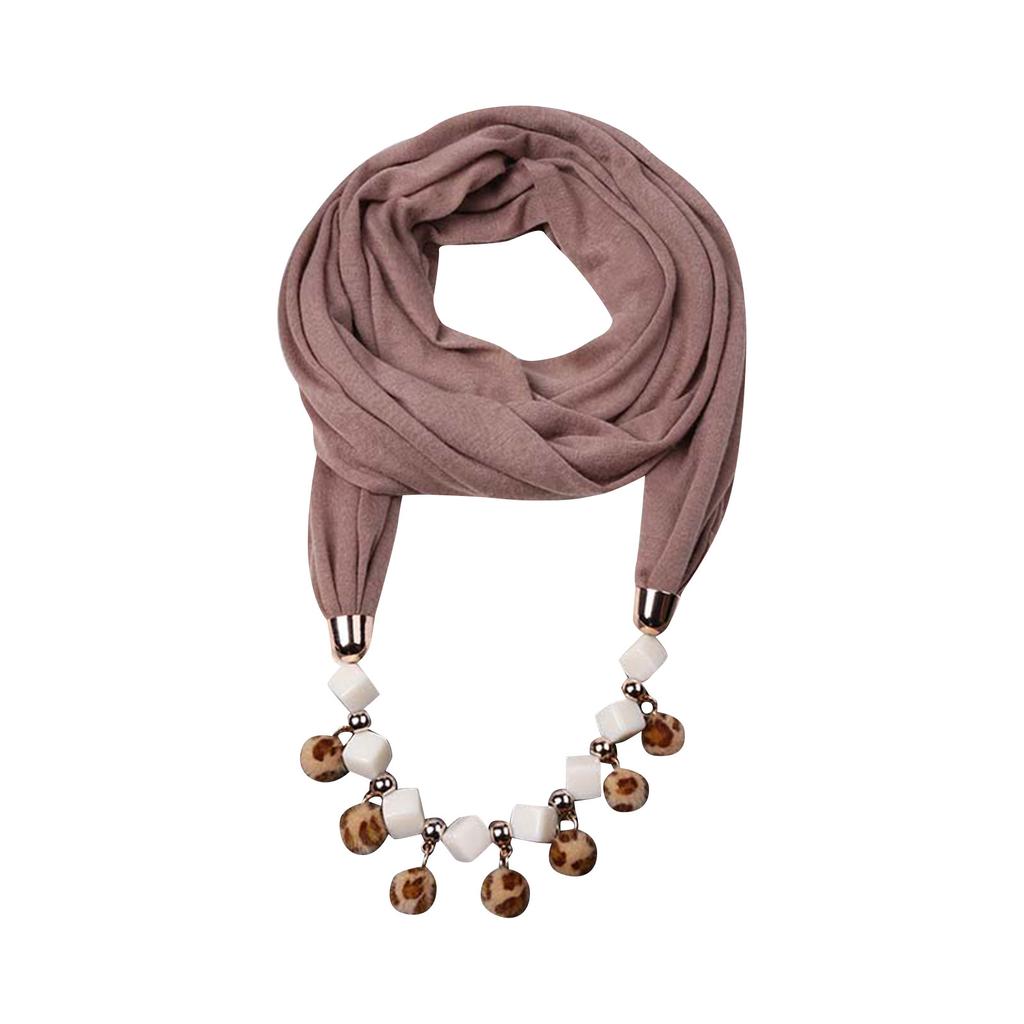 Gorgeous Beads, Circular Ring Scarf, Women's Scarf Accessories, Necklace, Ethnic Scarf