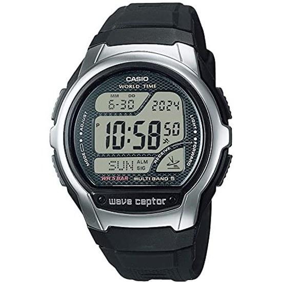 Наручные часы Casio Waveceptor Радиоуправляемые часы WV-58R-1AJF Мужские Черные