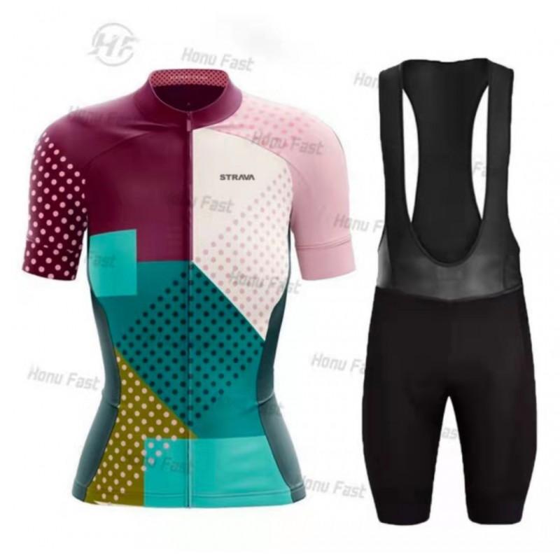 Womens Cycling Jersey Breathable Quick-Dry Mountain Road Bike Apparel Outdoor Sportswear
