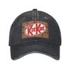 Шоколадный батончик Kit Kat Джинсовая ткань Кепка Повседневные Бейсболки Регулируемая Кепка Летние Унисекс Бейсболки