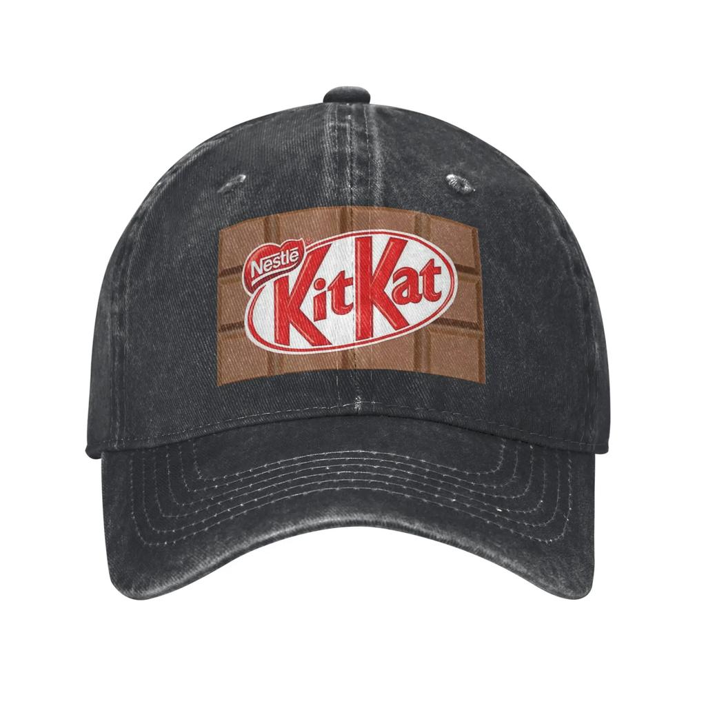 Шоколадный батончик Kit Kat Джинсовая ткань Кепка Повседневные Бейсболки Регулируемая Кепка Летние Унисекс Бейсболки