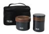 Pearl Metal Lunch Box, Noodle Lunch Box & Soup Pot, Navy, Home Label DC-6066