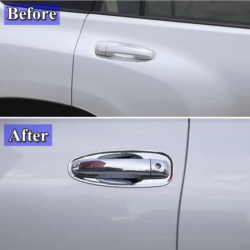 For Lexus GX 460 2010-2018 Car Styling Chrome Side Door Handle Cover Trim & Door Bowl Cover 2017 2016 2015 2014 2013 2012 2011