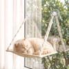 Cat Hammock for Cats with Suction Cup Mount Window Perch Bed for Indoor Felines Durable Aluminum Alloy Lightweight Design