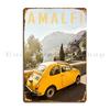 Positano On The Amalfi Coast In Italy Metal Plaque Poster Wall Plaque Create Designing Club Pub Mural Tin Sign Poster