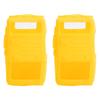 2PCS Mini Walky Talky Silicone Protective Soft Cover TwoWay Radio Protector for Baofeng UV5R(Yellow
