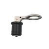 2 Pcs Boat Marine 1 Inch Stainless Steel Snap Handle Locking Rubber Drain Plug