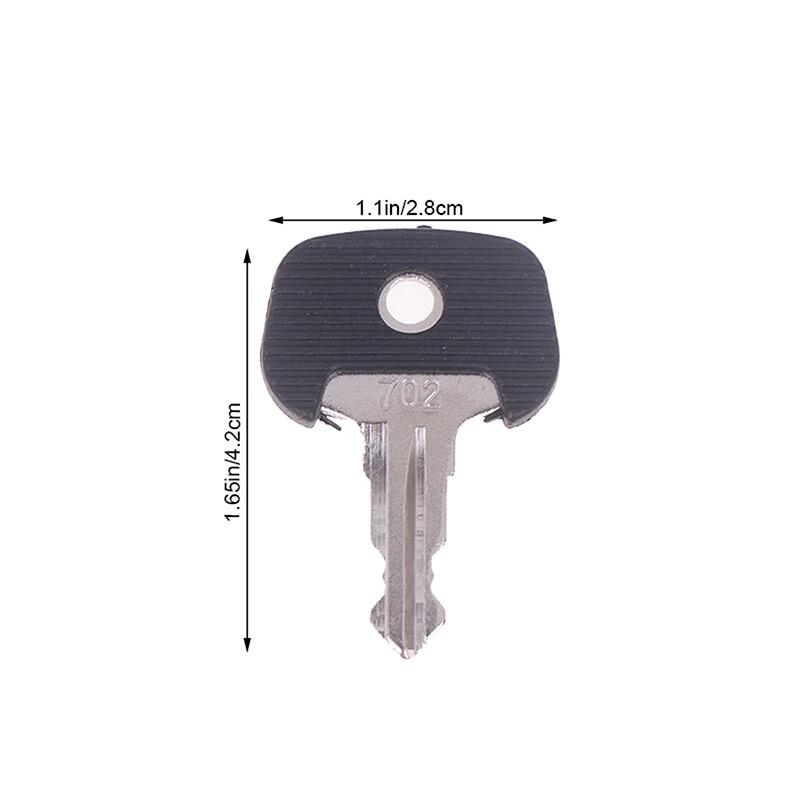 2Pcs 702 Black Keys Ignition Keys Forklift 28520490 Ignition Key Power Start Key Manual Electric Forklift Accessories