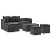 VidaXL Garden Lounge Set 4 Pcs with Cushions Patio Furniture Outdoor Furniture Garden Furniture Terrace Furniture 46105