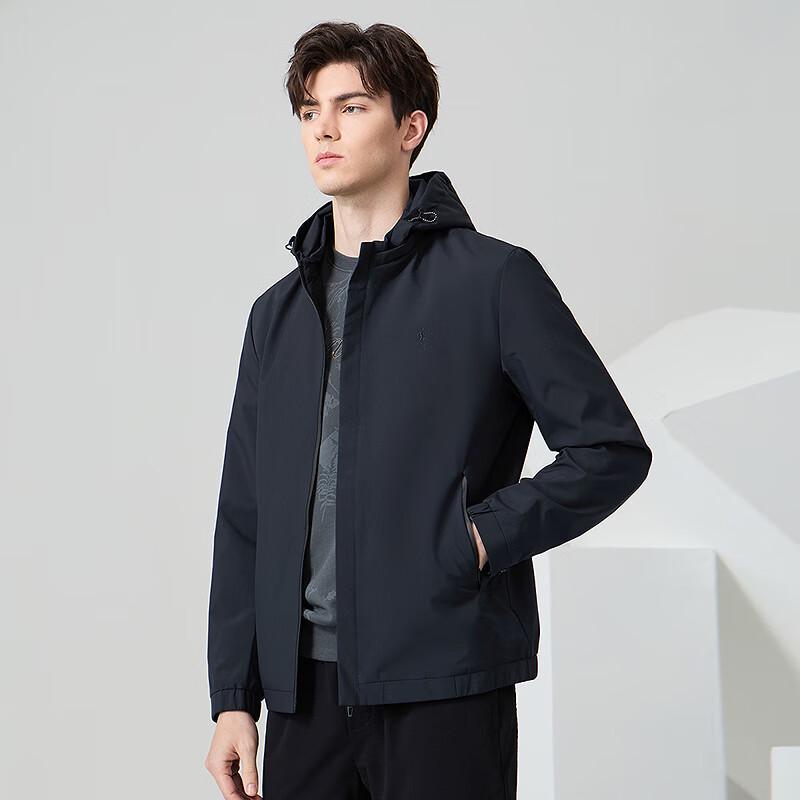 Dancing with Wolves Men's Detachable Hood Commuter Jacket