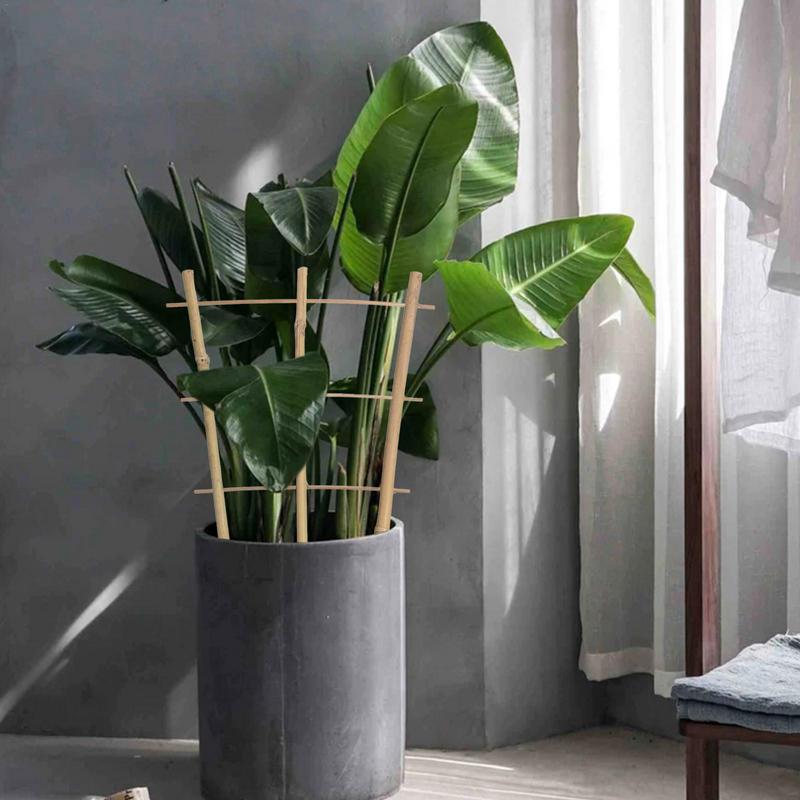 Бамбуковая решетка для растений, 6 шт., цветочная решетка для двора с переплетенными стяжками, решетка для растений в горшках, цветы, лианы, плющ