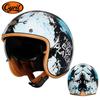 Cyril Retro 3/4 Motorcycle Helmet Women Men - ABS Full-Head Coverage DOT 3C Certified All-Season Urban Commute