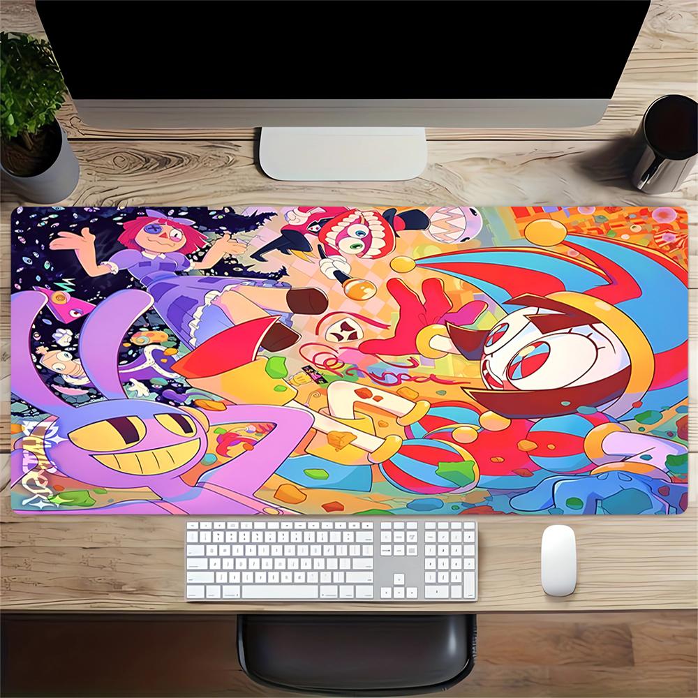 Colorful Characters Celebration Large Gaming Mouse Pad Nonslip Rubber Base Waterproof Desk Mat For Office Pc Laptop