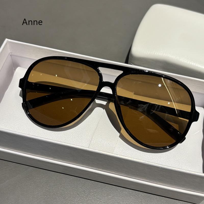 Модные мужские солнцезащитные очки-авиаторы оверсайз с двойной переносицей, винтажные с заклепками, женские красные и синие, трендовые панк очки, солнцезащитные очки, защита от УФ-лучей 400