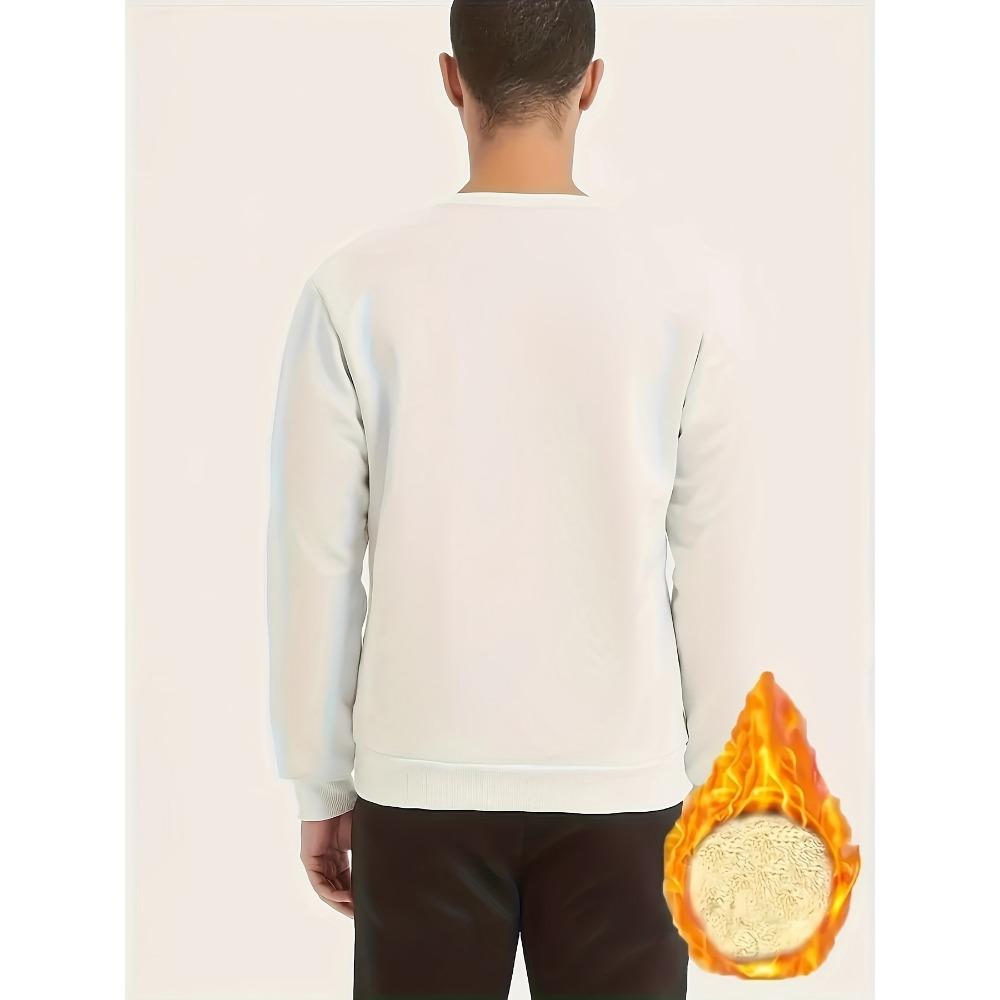 Printed Mens Plush Ladies Monogram Sweatshirt Warm And Thick Round Neck Long Sleeve Top For Winter And Autumn