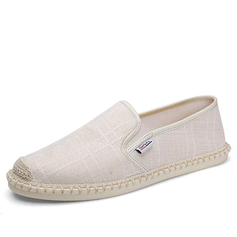 Мужские мокасины, мягкие, высокого качества, весенние парусиновые туфли для рыбалки, кроссовки, мужские эспадрильи, трендовые туфли на плоской подошве для вождения, мужские летние туфли