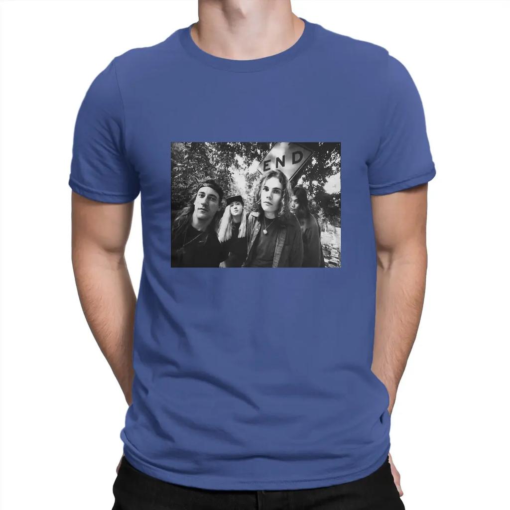Vintage Alternative Rock Band Of The 1990s T-Shirts for Collar Pure Cotton T Shirt S-Smashing Pumpkinss Short New Arrival Unisex