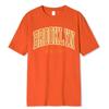 Мужская футболка Brooklyn New York Hip Hop Funny Printing, летняя свободная футболка из 100% хлопка, дышащая футболка с заниженной линией плеч, мужская одежда