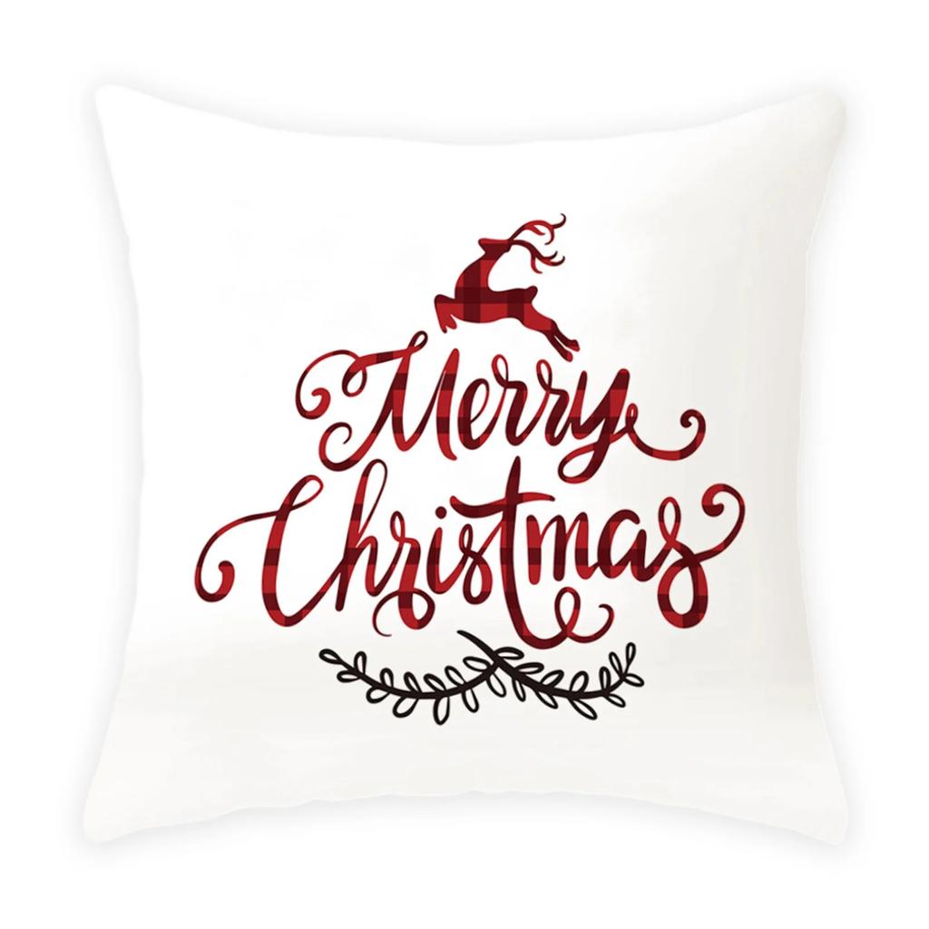 Christmas Themed Pillowcases Car Accessories Office Santa Claus Living Room Sofa Home Pillowcases