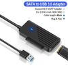 SATA To USB 3.0 Adapter Cable USB 3.0 2.0 To M.2 NGFF SATA Converter 5Gbps 2.5/3.5 Inch SSD HDD Hard Drive External Case for Laptop PC