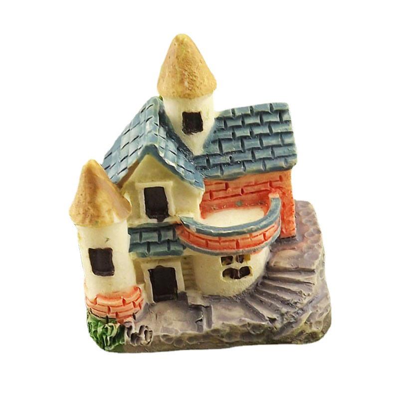 Мини-замок Маленький домик Сказочный сад Миниатюры Террариум Фигурки DIY Поделки Фигурка Мох Орнамент Микро Ландшафтный Декор