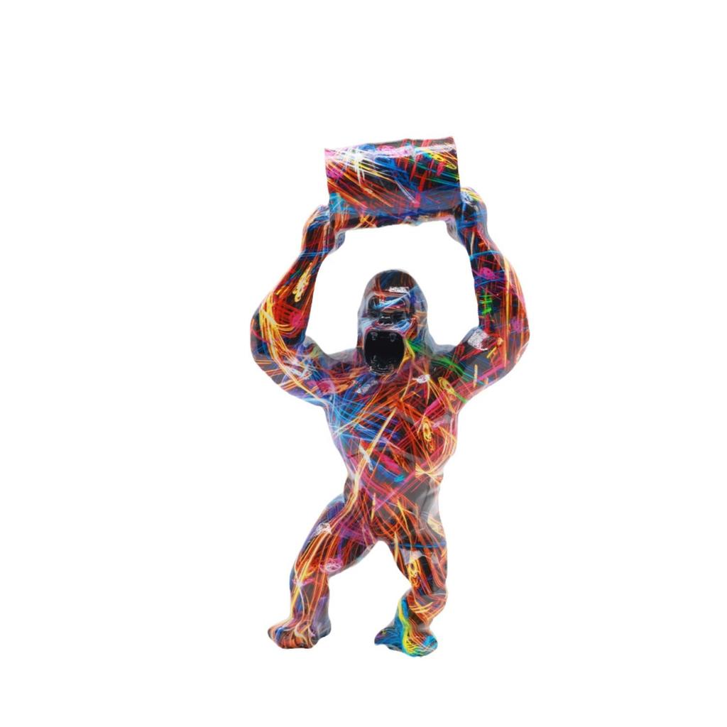 Creative Nordic Animal Orangutan Resin Sculpture Art Statue Nordic Home&Room Decoration Scene Decor, Theme Party Decor